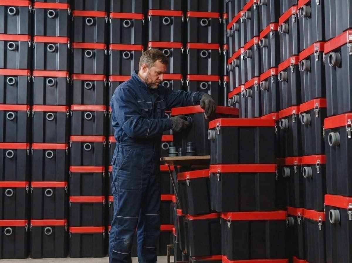 Сборка жироуловителей «Термит» на производстве